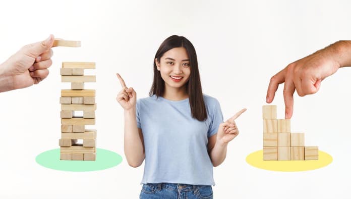 perbedaan bangun vs menggerakkan usaha